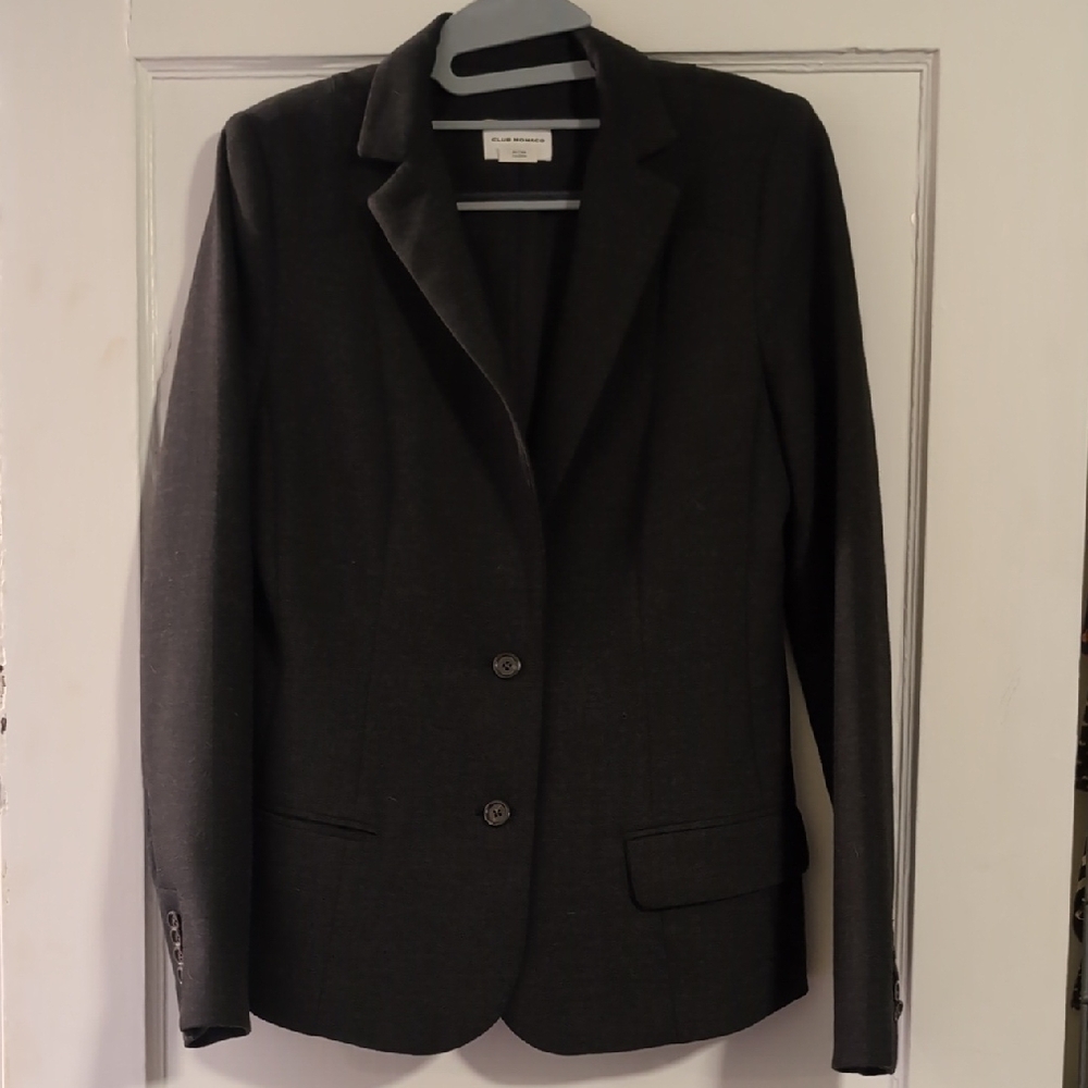 Club Monaco Women's Classic Black Blazer